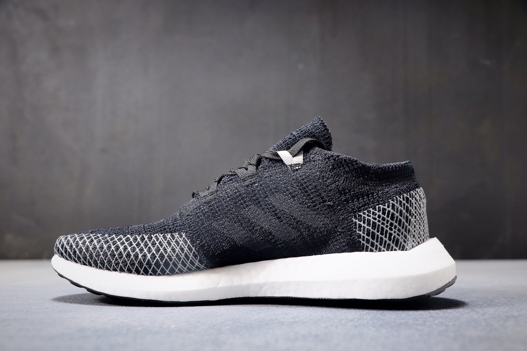 220公司级 阿迪达斯 PureBoost 针织爆米花跑步鞋AH2319