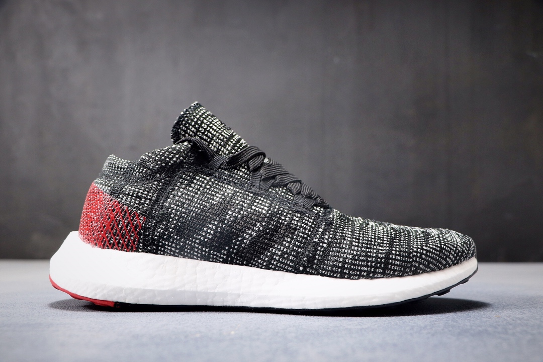 220公司级 阿迪达斯 PureBoost 针织爆米花跑步鞋AH2323