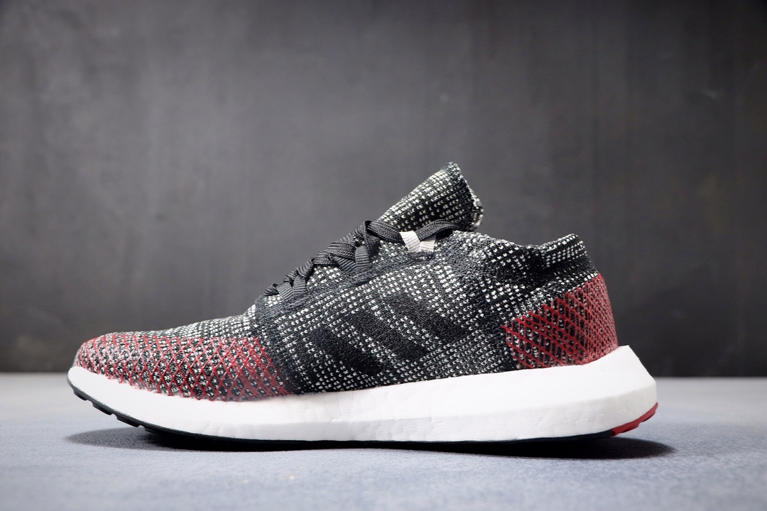 220公司级 阿迪达斯 PureBoost 针织爆米花跑步鞋AH2323