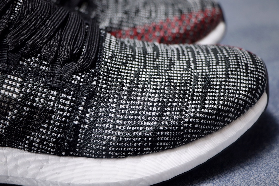 220公司级 阿迪达斯 PureBoost 针织爆米花跑步鞋AH2323