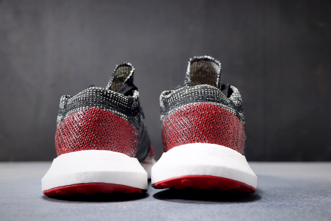 220公司级 阿迪达斯 PureBoost 针织爆米花跑步鞋AH2323