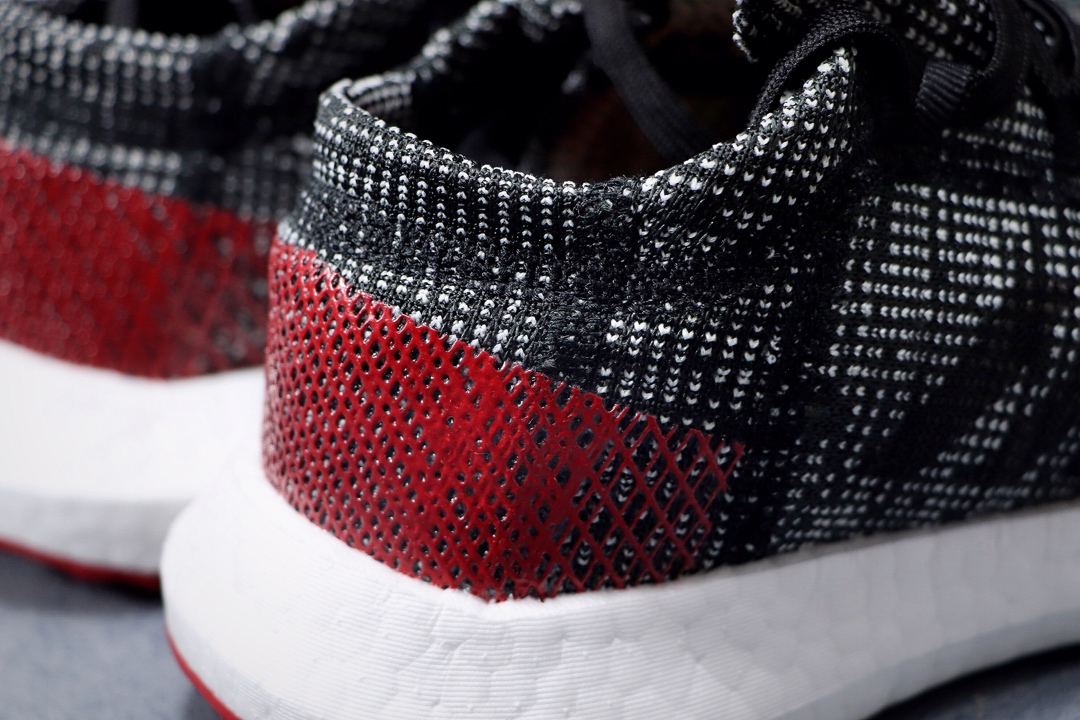 220公司级 阿迪达斯 PureBoost 针织爆米花跑步鞋AH2323