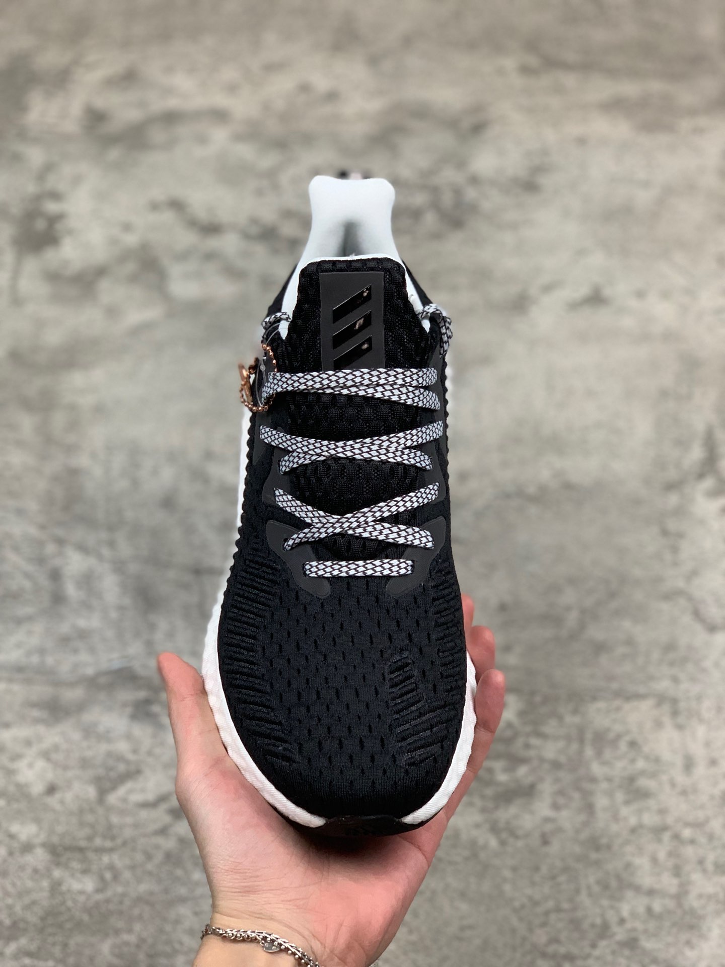 220公司级 阿尔法  阿迪达斯Adidas Alphaboost System M 针织鞋面 阿尔法升级爆米花材质休闲运动套脚慢跑鞋