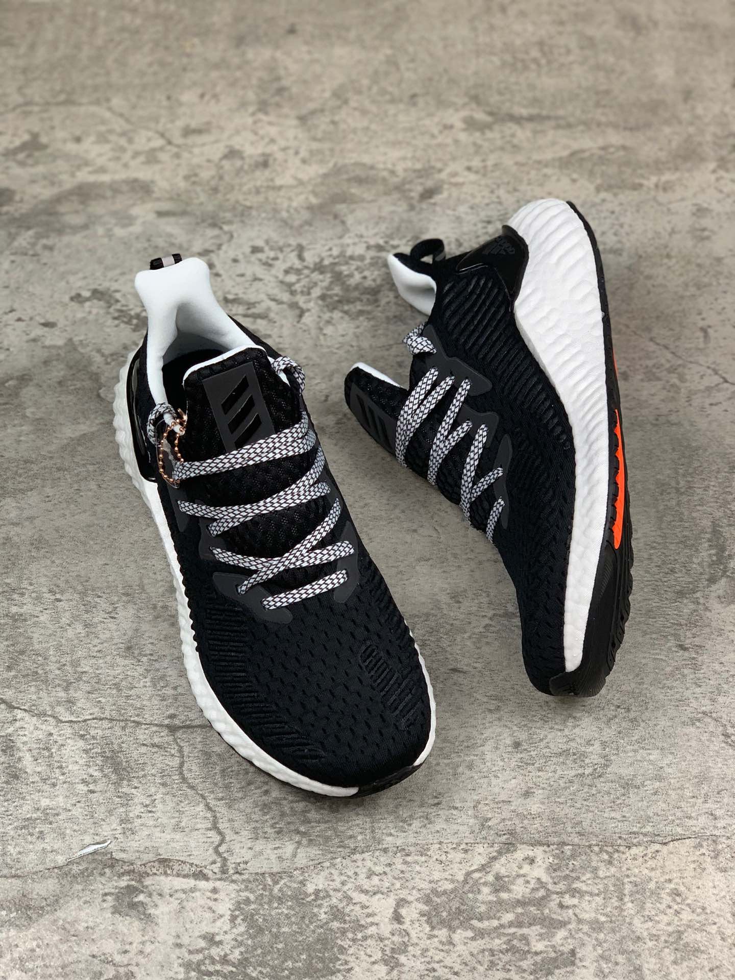 220公司级 阿尔法  阿迪达斯Adidas Alphaboost System M 针织鞋面 阿尔法升级爆米花材质休闲运动套脚慢跑鞋