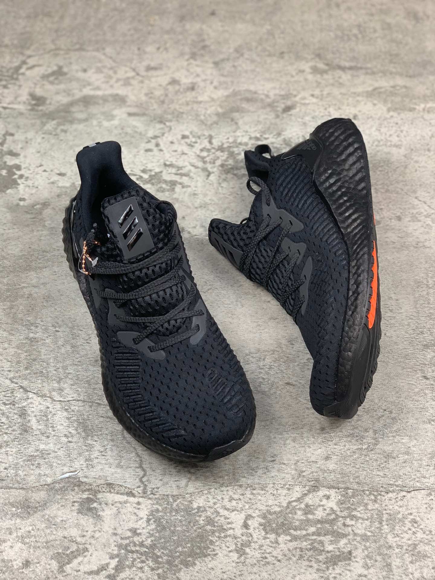220公司级 阿尔法阿迪达斯Adidas Alphaboost System M 针织鞋面 阿尔法升级爆米花材质休闲运动套脚慢跑鞋