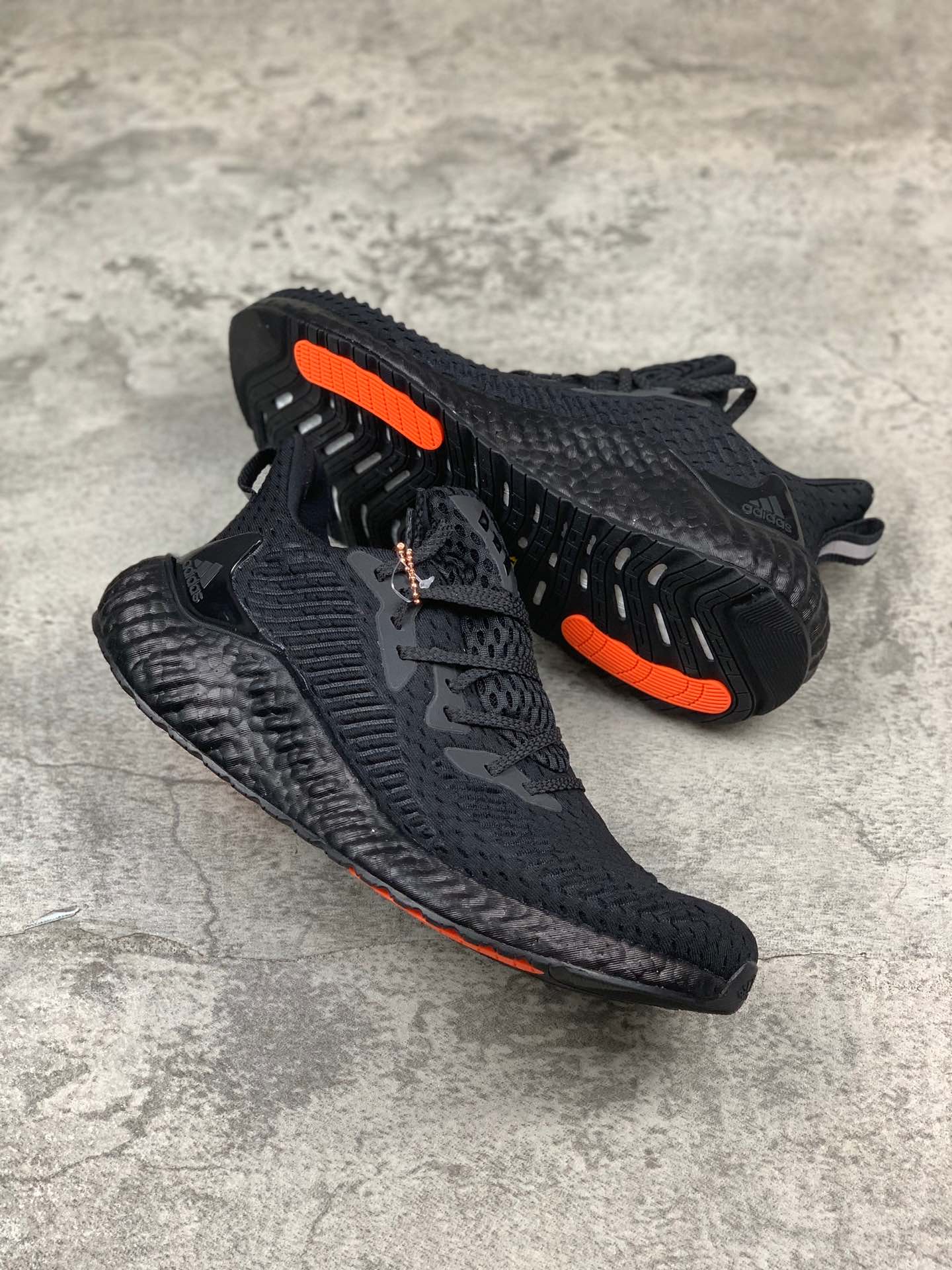 220公司级 阿尔法阿迪达斯Adidas Alphaboost System M 针织鞋面 阿尔法升级爆米花材质休闲运动套脚慢跑鞋