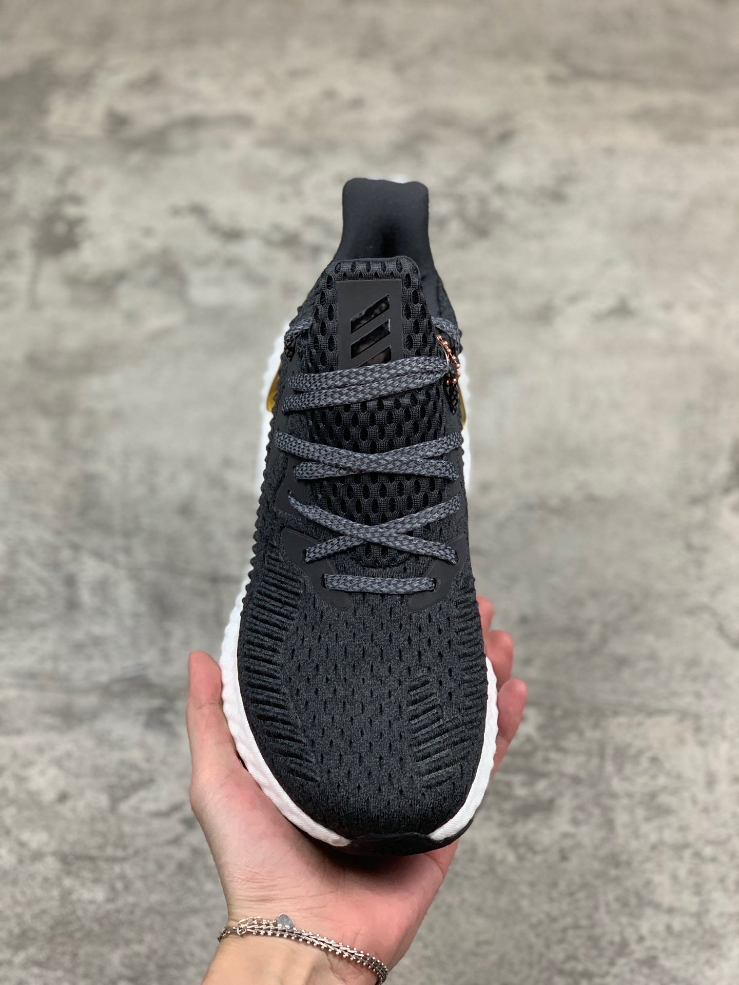 220公司级 阿尔法 阿迪达斯Adidas Alphaboost System M 针织鞋面 阿尔法升级爆米花材质休闲运动套脚慢跑鞋