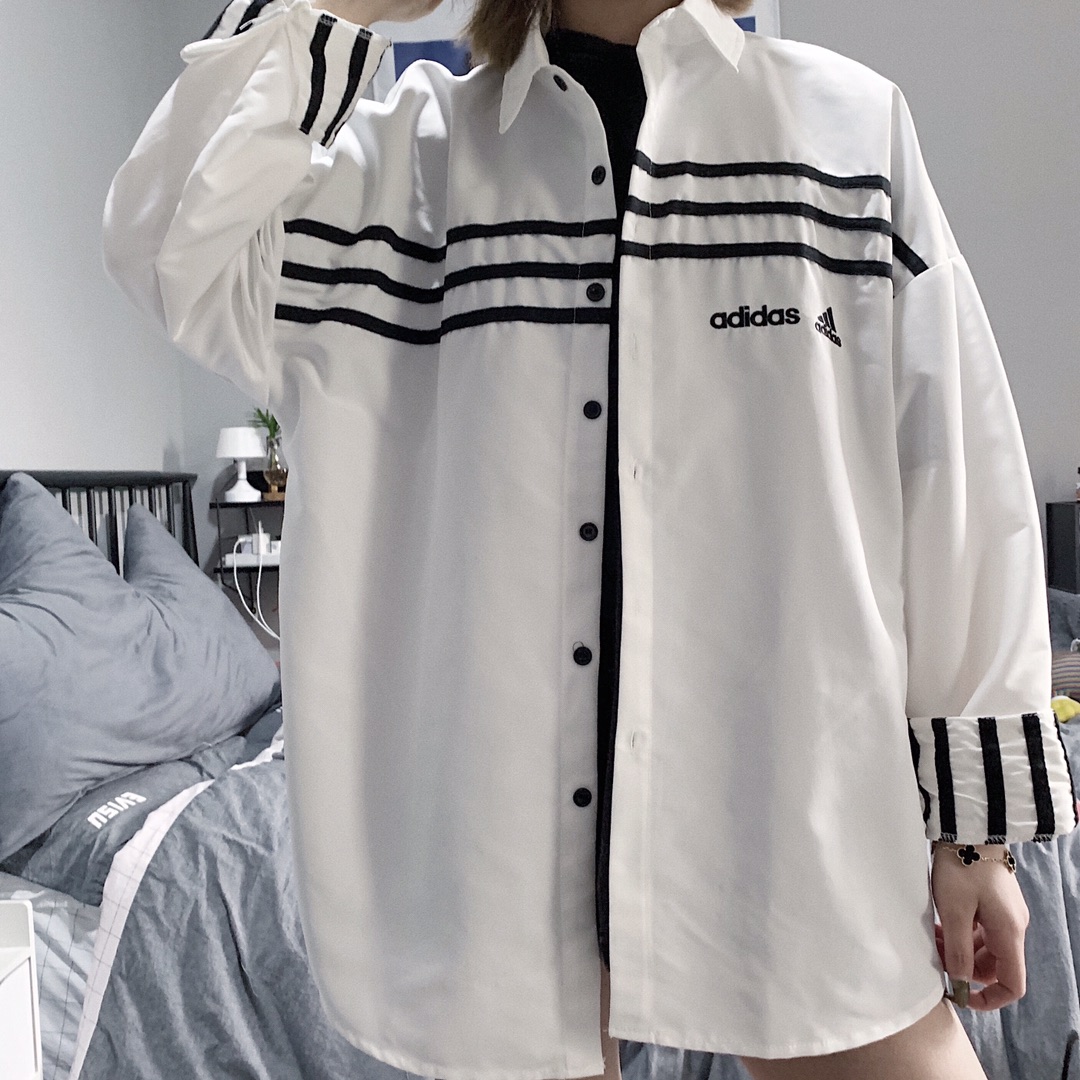 85 Adidas阿迪海外版休闲衬衫 精选小棉布 夏天穿了也不热 舒适透气 宽松版型设计  74