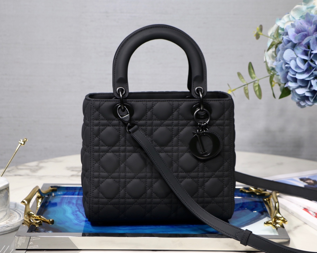 DIOR 戴妃包 磨砂霧面 calfskin 手提鏈條包