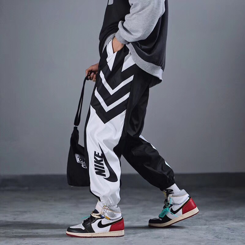 85 耐克Nike夏款拼色束脚裤
