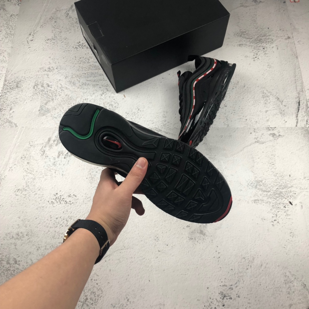 130。NIKE AIR MAX 97子弹 3M“黑子弹联名弹” 复古全掌气垫跑步鞋884421 001