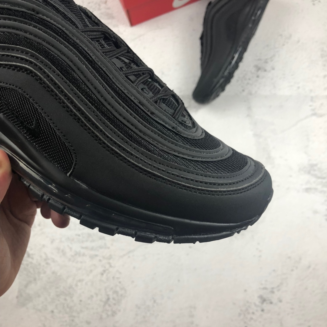 130。NIKE AIR MAX 97子弹 3M“黑子弹联名弹” 复古全掌气垫跑步鞋 884421 001