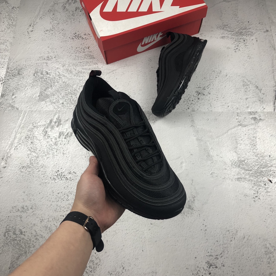 130。NIKE AIR MAX 97子弹 3M“黑子弹联名弹” 复古全掌气垫跑步鞋 884421 001