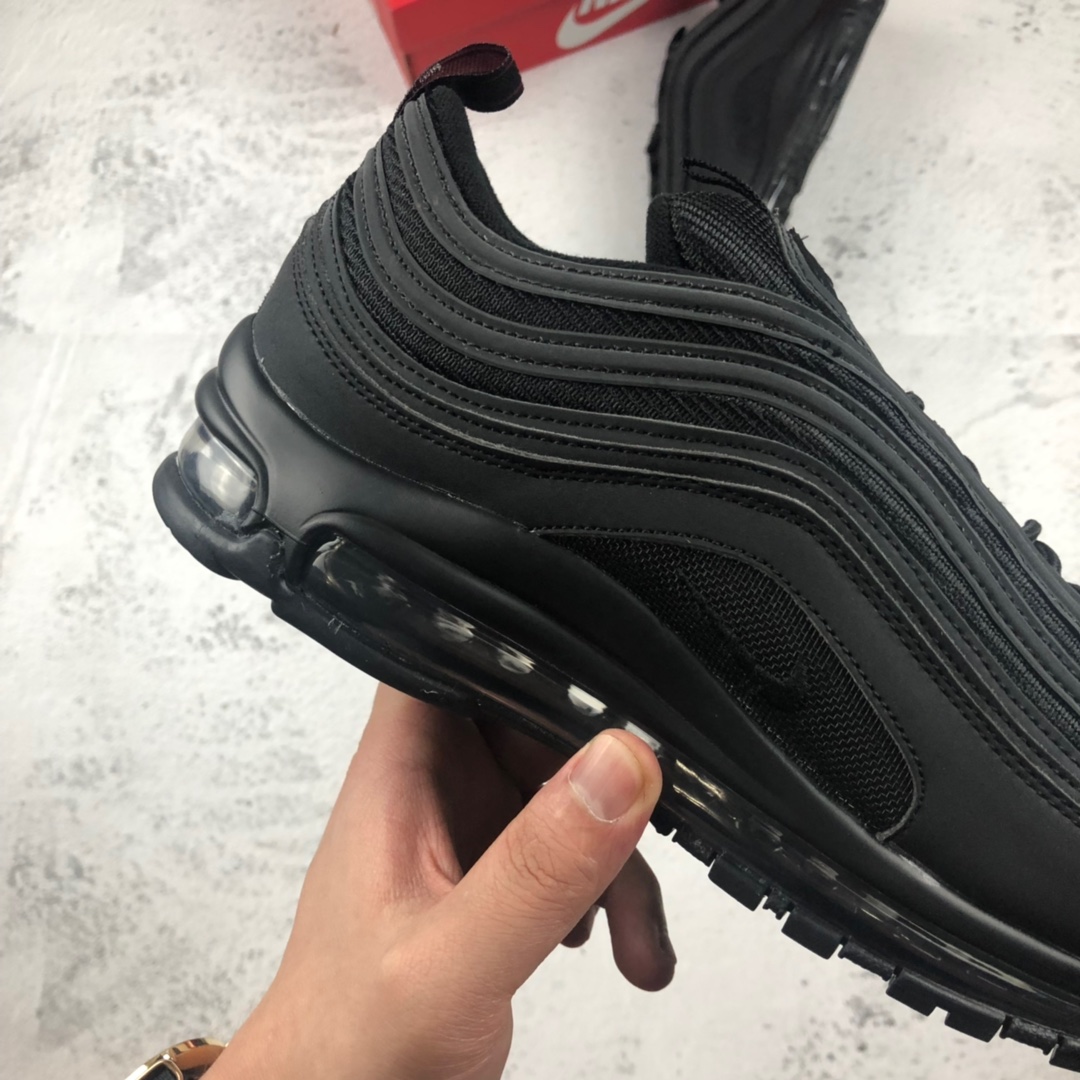 130。NIKE AIR MAX 97子弹 3M“黑子弹联名弹” 复古全掌气垫跑步鞋 884421 001