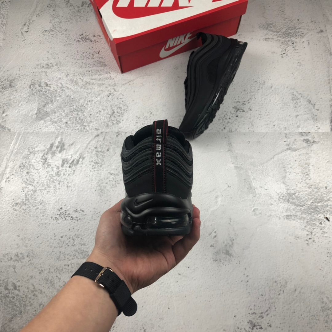 130。NIKE AIR MAX 97子弹 3M“黑子弹联名弹” 复古全掌气垫跑步鞋 884421 001