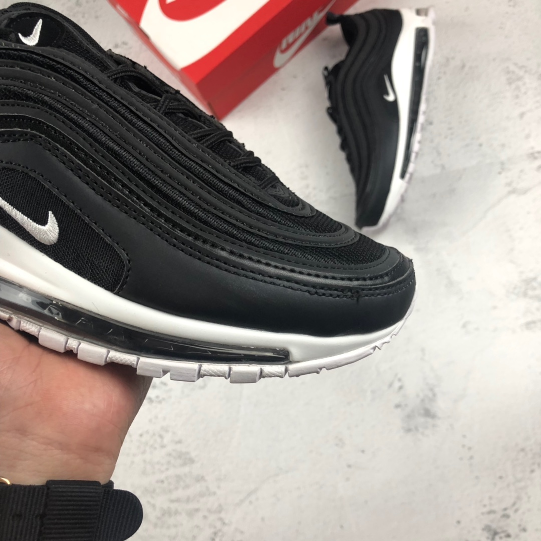 130@NIKE AIR MAX 97子弹 3M“黑白子弹联名弹” 复古全掌气垫跑步鞋884421 001