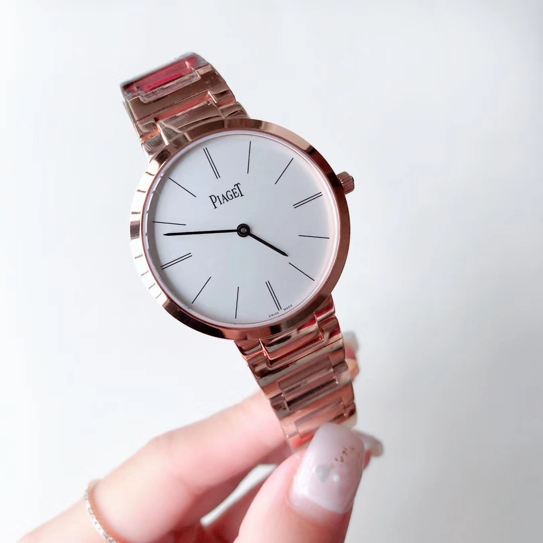 Piaget 伯爵 ALTIPLANO系列 G0A40109 白色 男装38毫米 女装33毫米 男女对表 蓝宝石玻璃镜面 瑞士超薄机芯 干净利落简洁乳白色的表盘上时 分显示功能