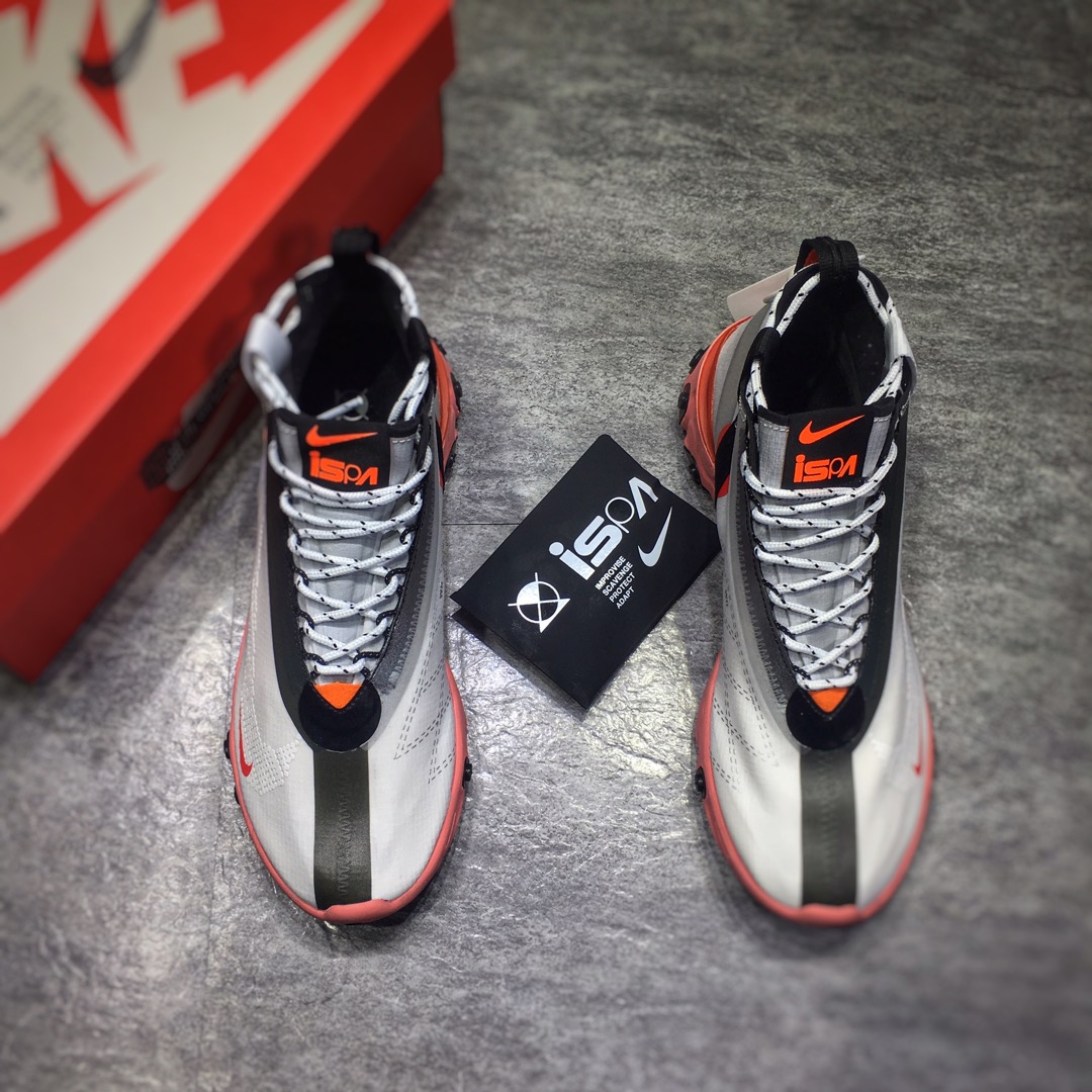 240终端供货 纯原公司货 高桥跑鞋市面最高版本渠道供货NiKe React LW WR Mid Low ISPA 毒液 高桥盾机能跑鞋 AT3143-100