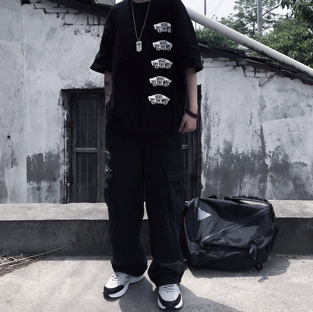 55 Vans滑板熊日本限定情侣纯棉短袖