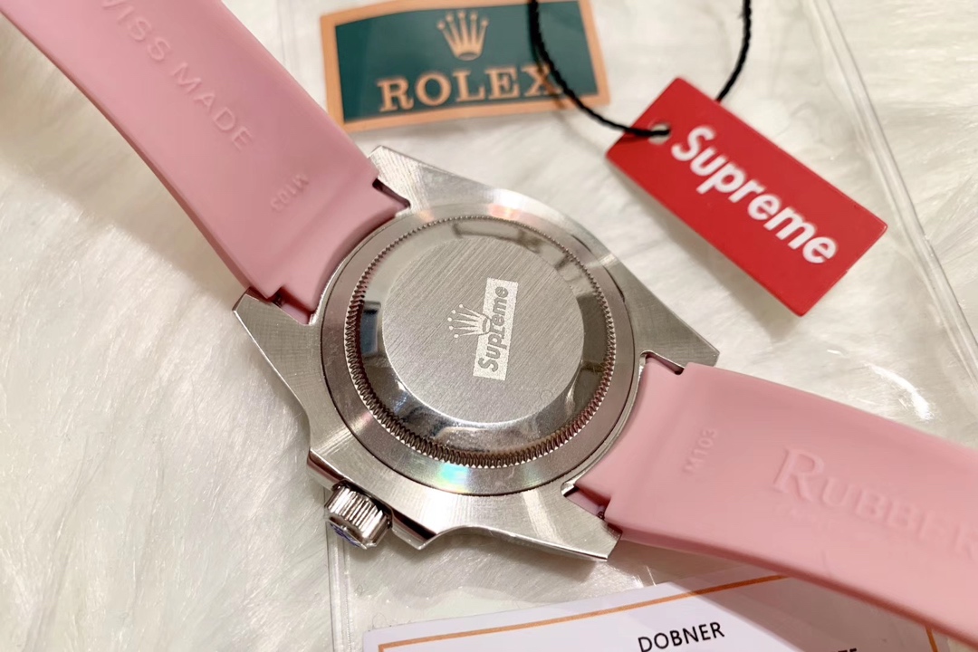 Rolex 劳力士粉色水鬼，女款专属，胶带钢带都有