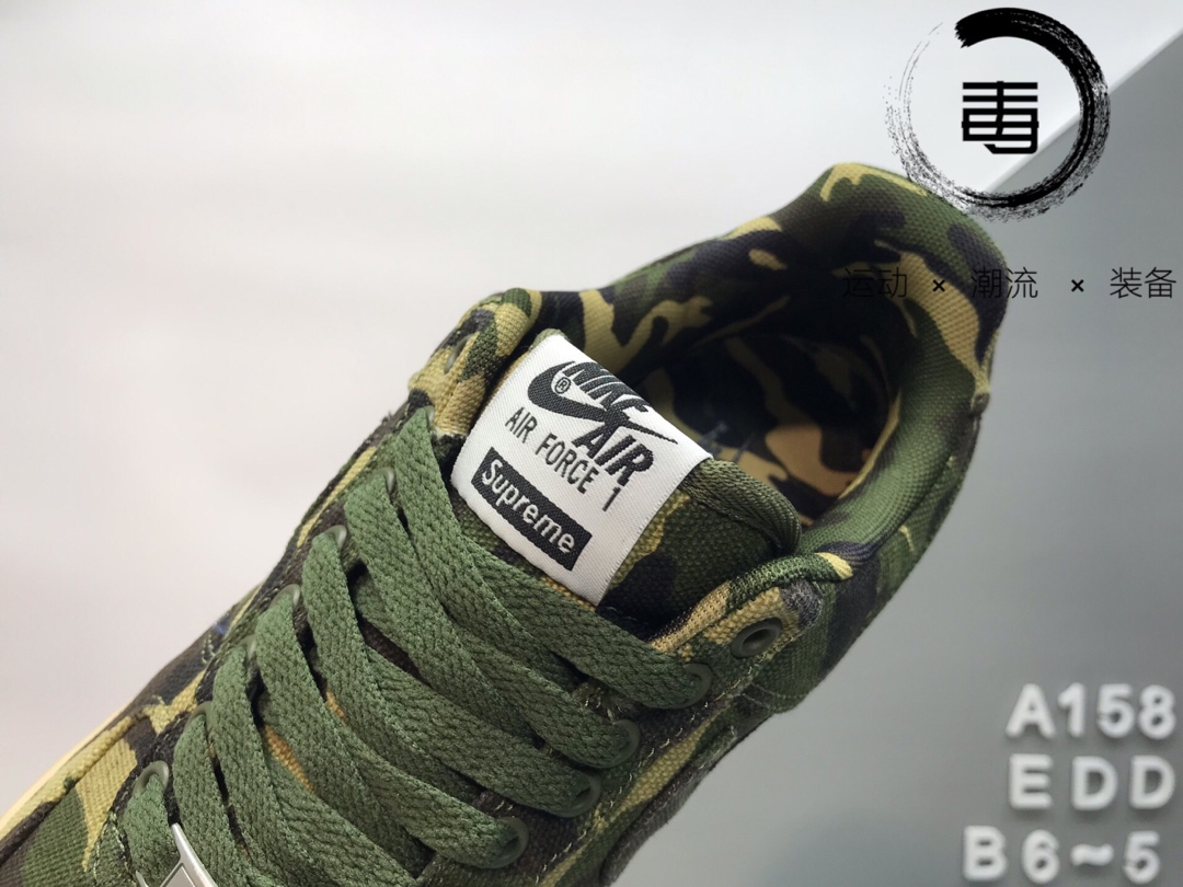 220 公司级真标半码  Nike耐克Air Force 1 Low Premium 08 NRG ”Supreme” - 联名限量空军一号海军陆战队板鞋 573488-330