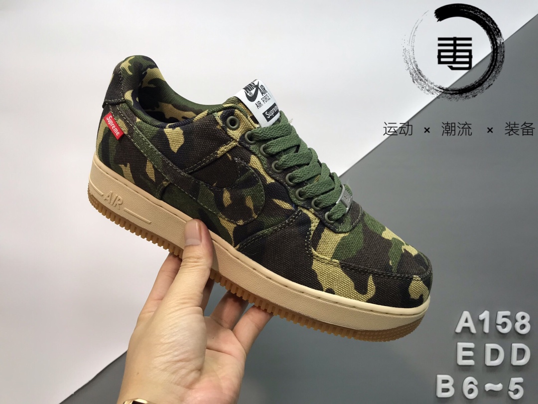220 公司级真标半码  Nike耐克Air Force 1 Low Premium 08 NRG ”Supreme” - 联名限量空军一号海军陆战队板鞋 573488-330