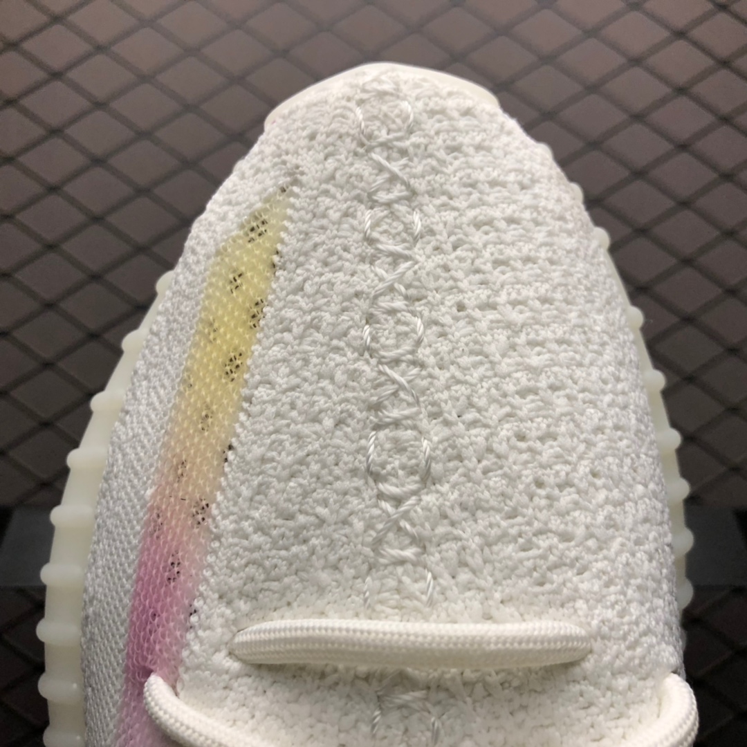 玩味无穷 客制配色 Adidas 阿迪达斯 Yeezy Boost 350V2 椰子 变色龙 尺码:36 36.5 37 38 38.5 39 7