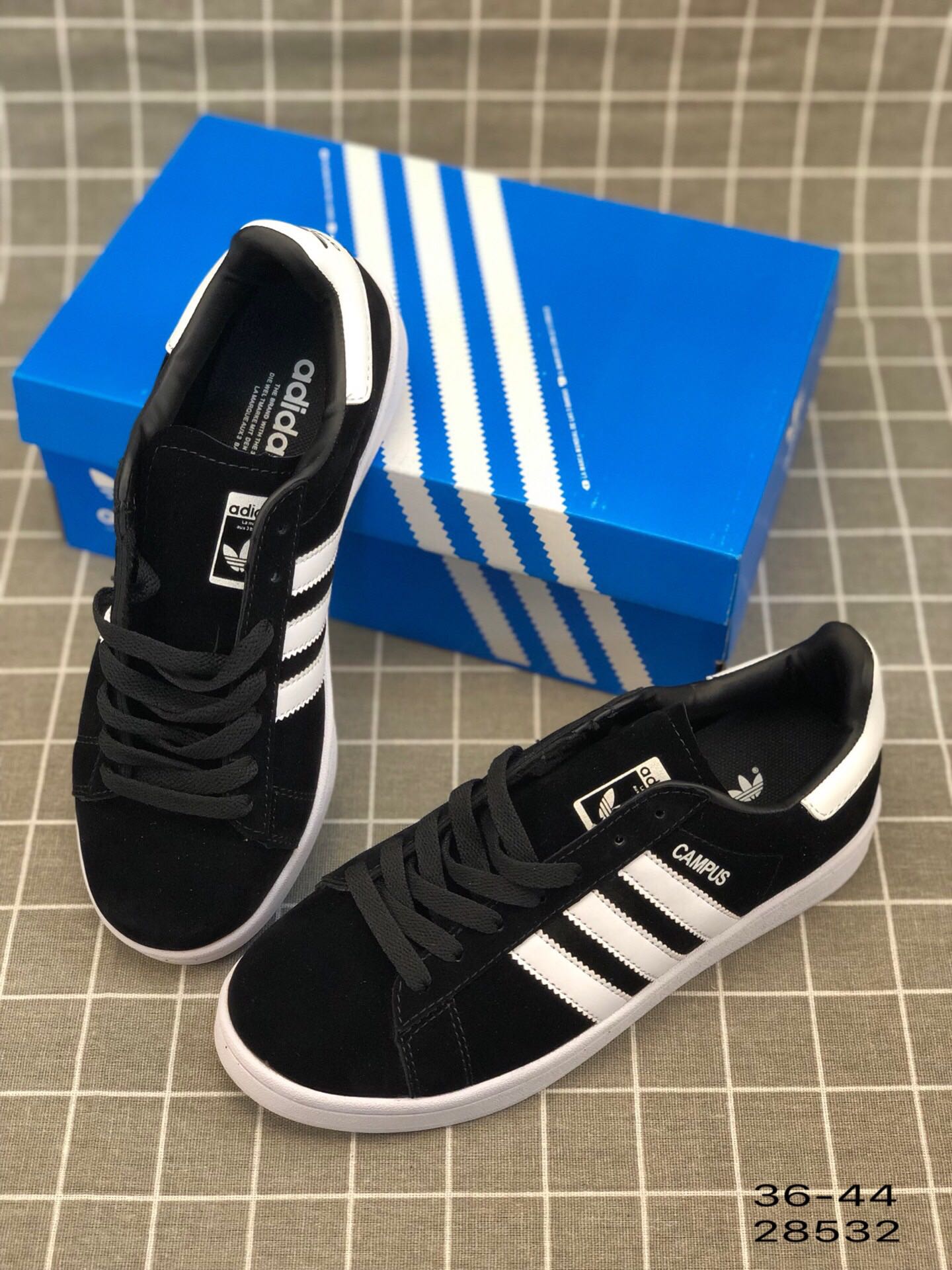 95阿迪达斯 Adidas Campus W 经典款 三叶草低帮休闲板鞋