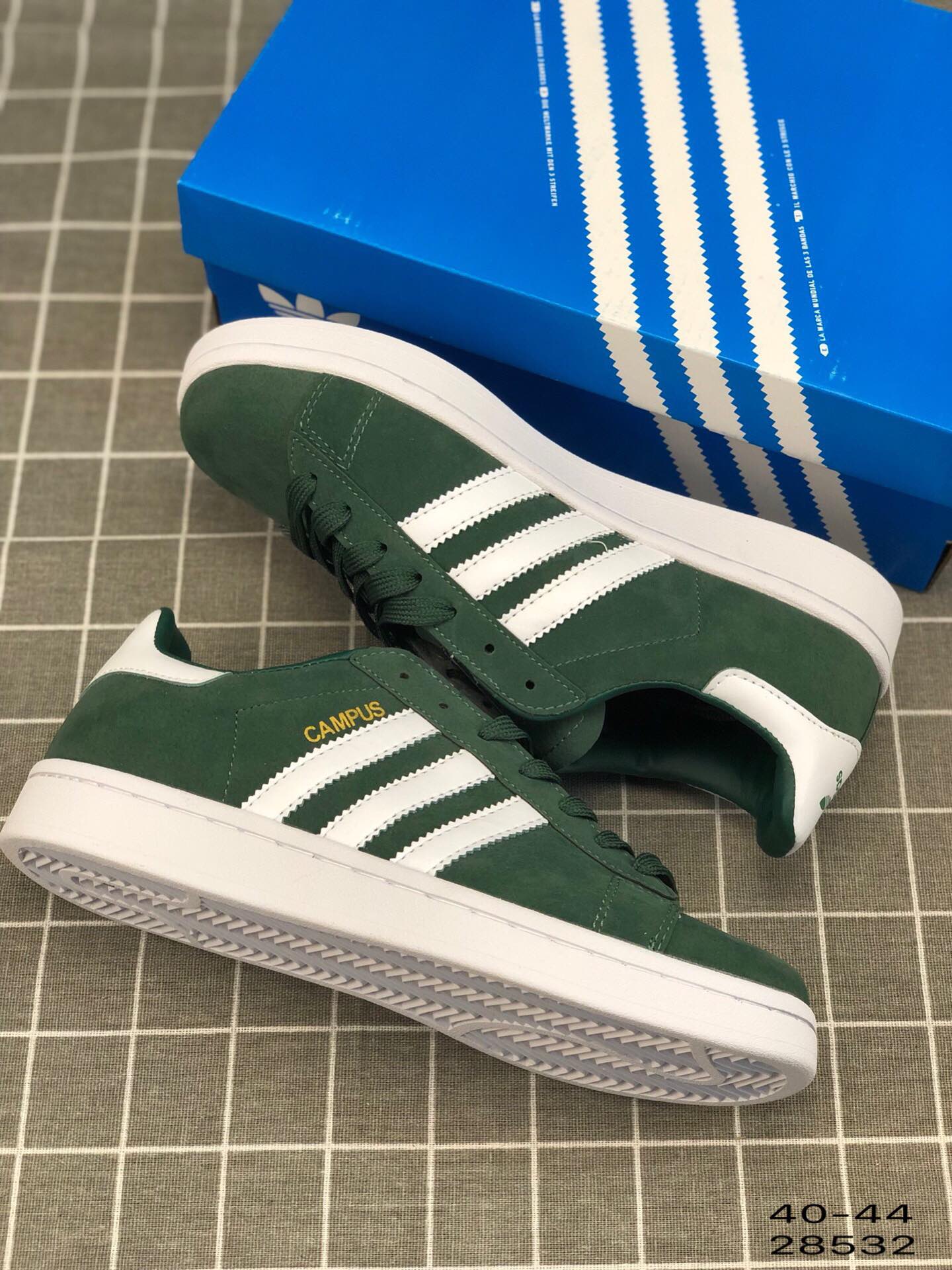 95阿迪达斯 Adidas Campus W 经典款 三叶草低帮休闲板鞋