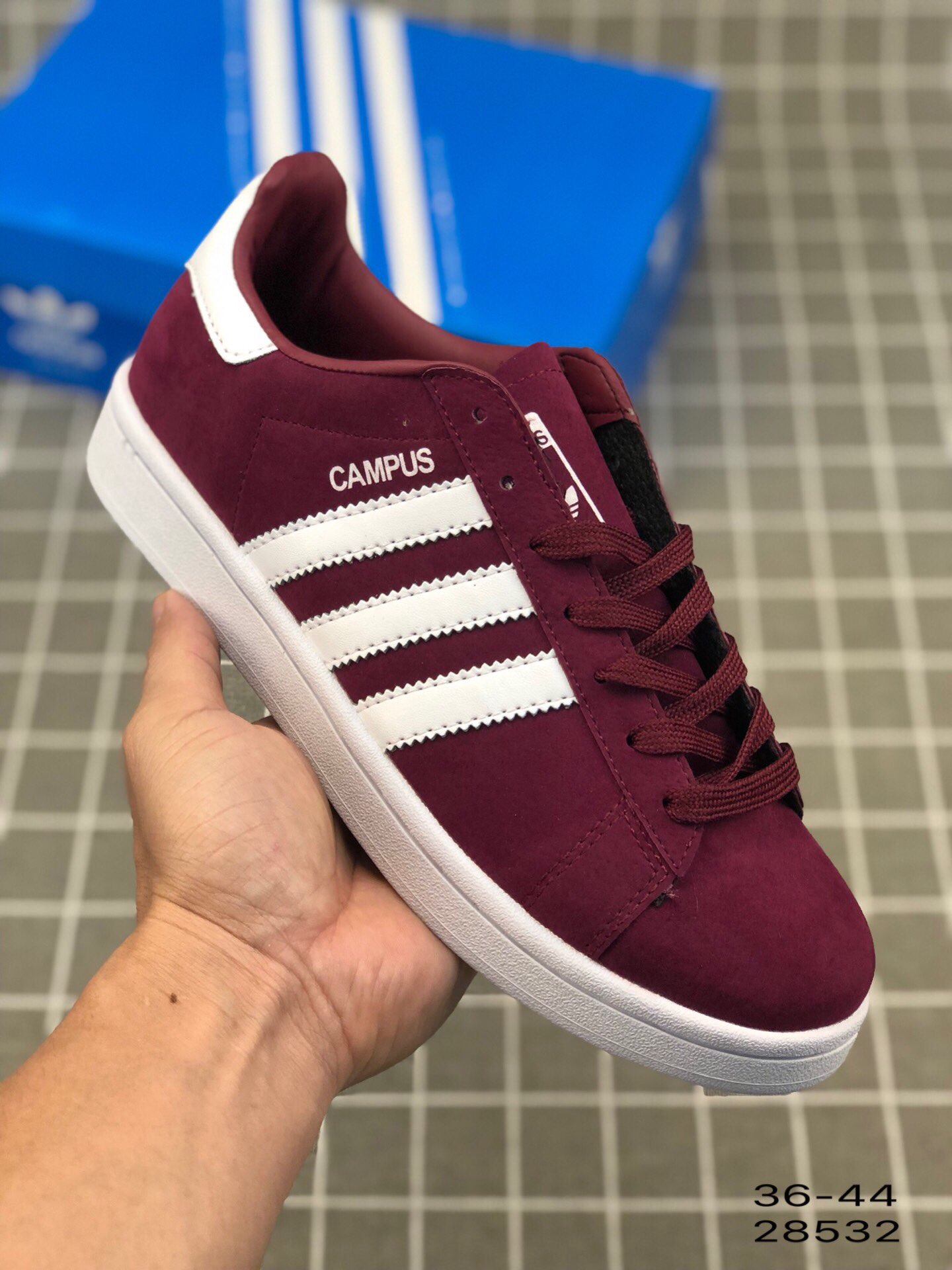95阿迪达斯 Adidas Campus W 经典款 三叶草低帮休闲板鞋