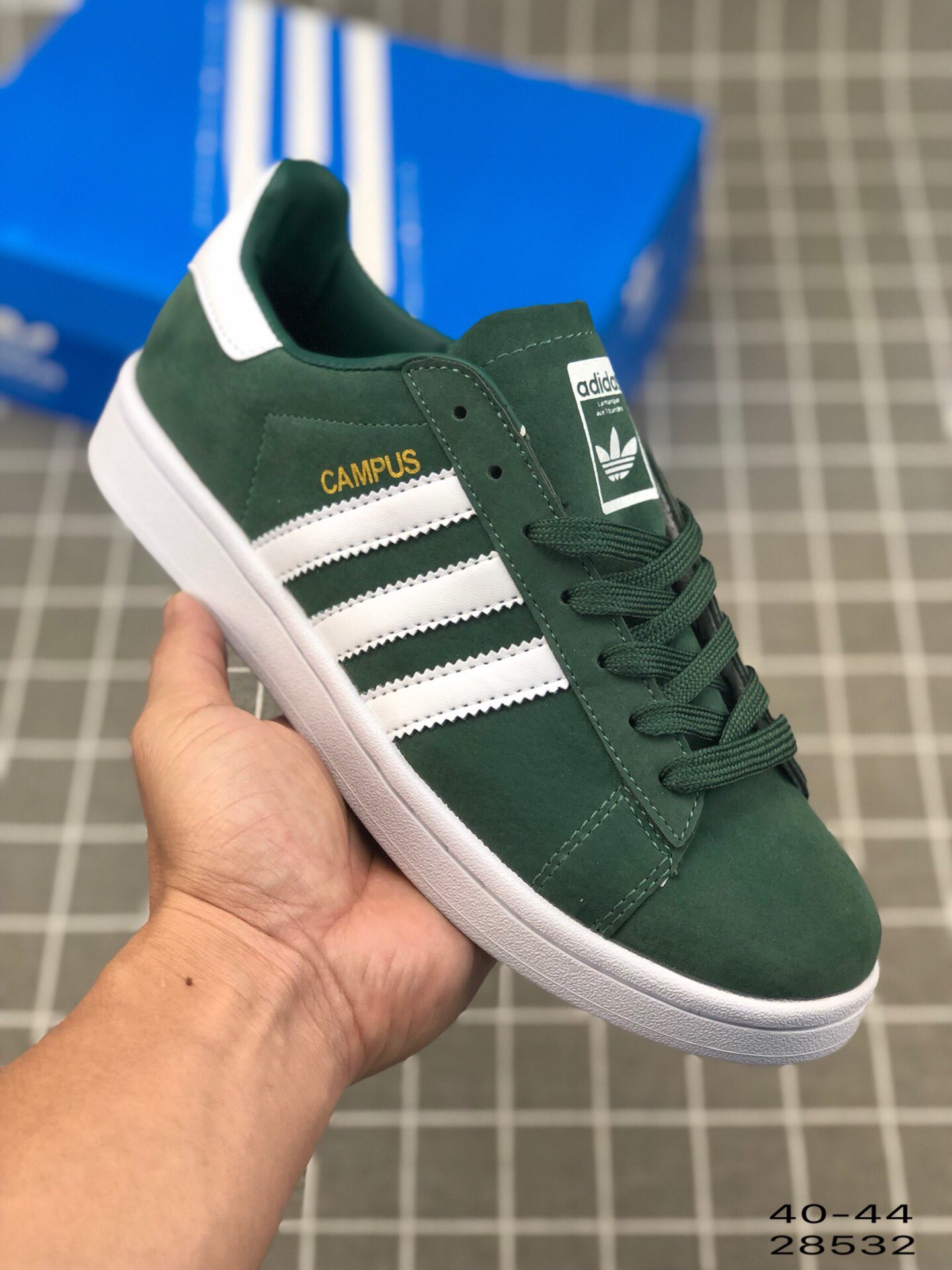 95阿迪达斯 Adidas Campus W 经典款 三叶草低帮休闲板鞋