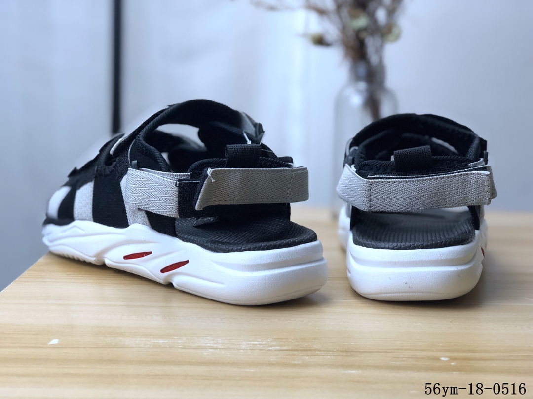 100！阿迪达斯Adidas Cyprex Ultra Sandal Off-White 联名 男款复古老爹沙滩魔术贴凉鞋