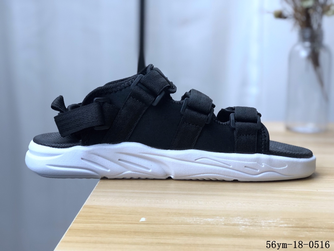 100！阿迪达斯Adidas Cyprex Ultra Sandal Off-White 联名 男款复古老爹沙滩魔术贴凉鞋