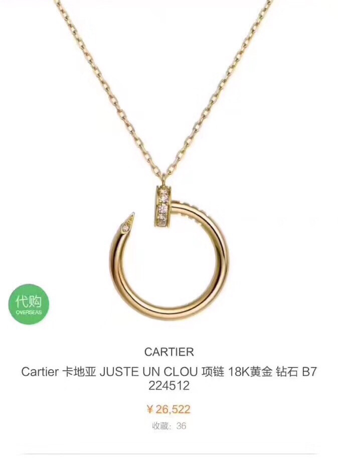 Cartier Jewelry Necklaces & Pendants Buy High Quality Cheap Hot Replica
 Gold Platinum Rose White Yellow Fashion