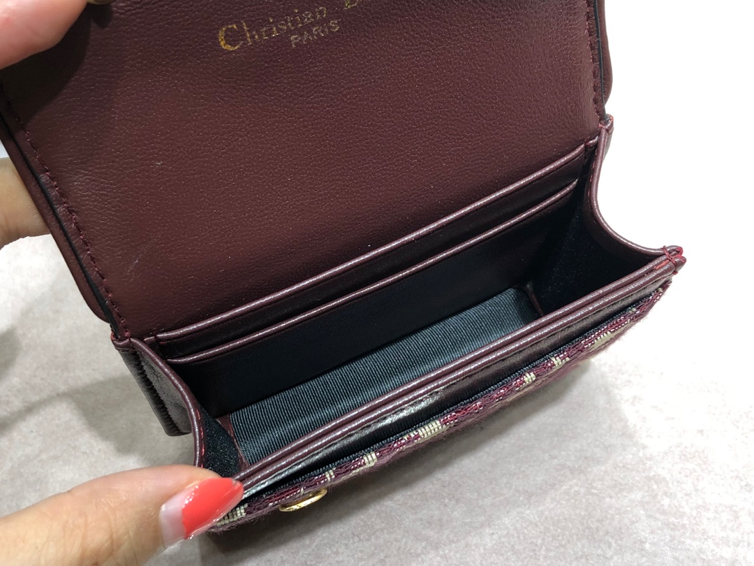 디올 오블리크 새들 카드 지갑 상세 이미지 8