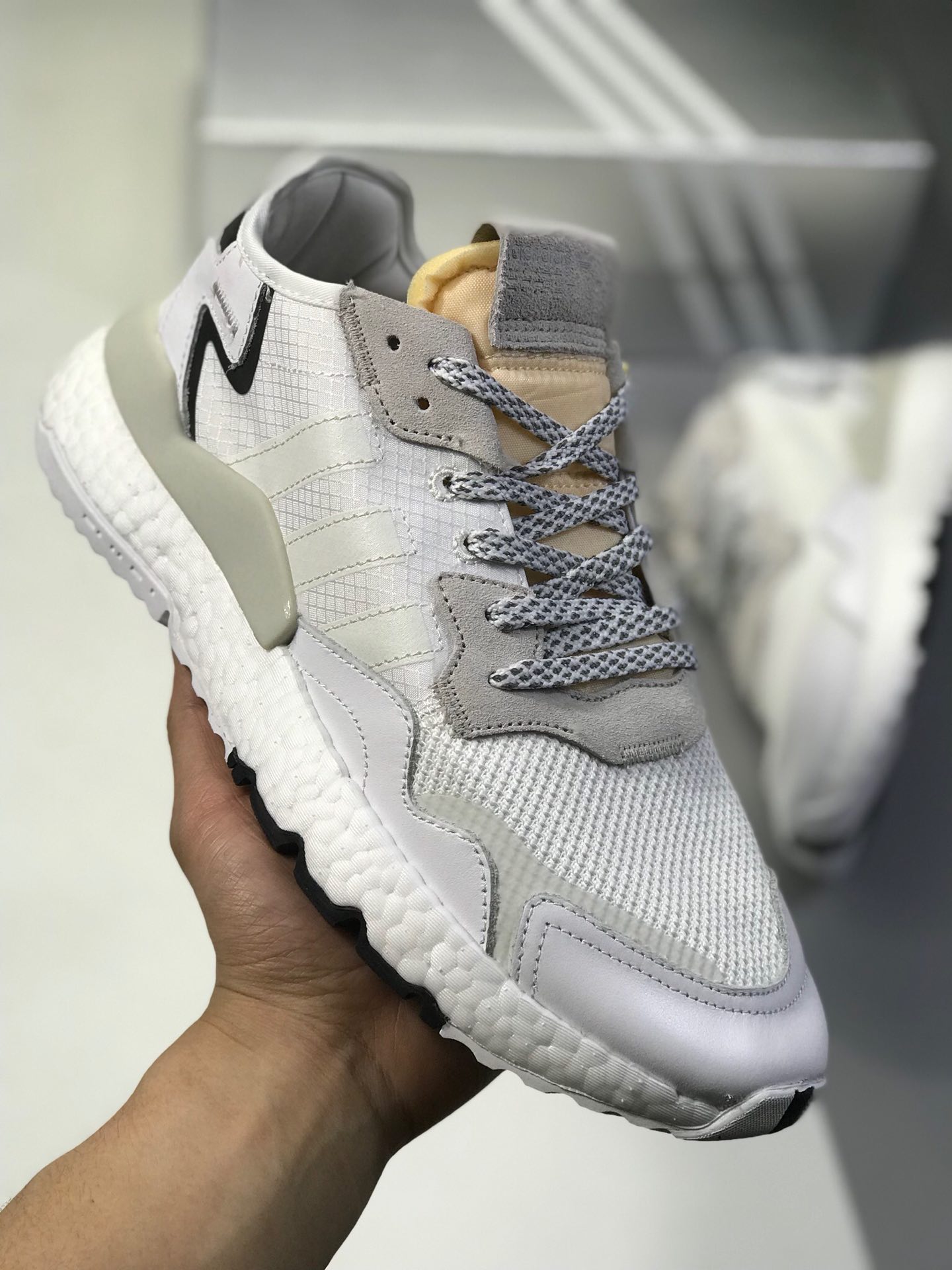 200新增配色【唯一正确版 官方原盒】 阿迪达斯 Adidas Nite Jogger 2019 Boost 夜行者 复古跑鞋原厂材料 原厂大底