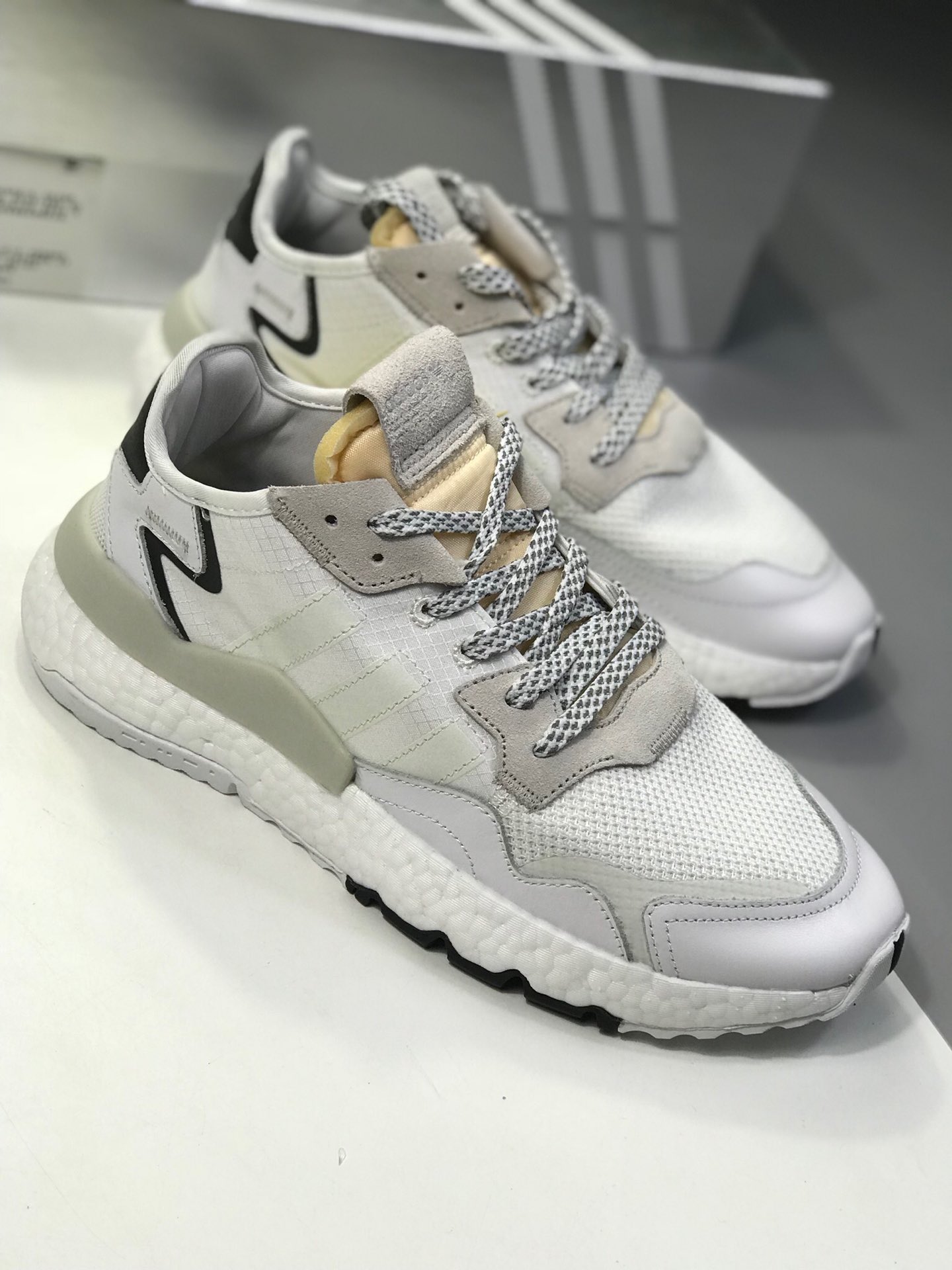 200新增配色【唯一正确版 官方原盒】 阿迪达斯 Adidas Nite Jogger 2019 Boost 夜行者 复古跑鞋原厂材料 原厂大底