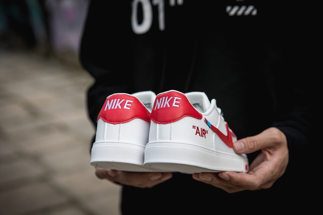 110耐克/NIKE联名 Unisex 皮面透气网休闲鞋 镂空 透气 网球文化板鞋