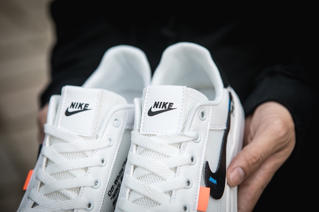 110耐克/NIKE联名 Unisex 皮面透气网休闲鞋 镂空 透气 网球文化板鞋