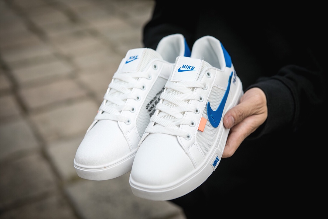 110耐克/NIKE联名 Unisex 皮面透气网休闲鞋 镂空 透气 网球文化板鞋