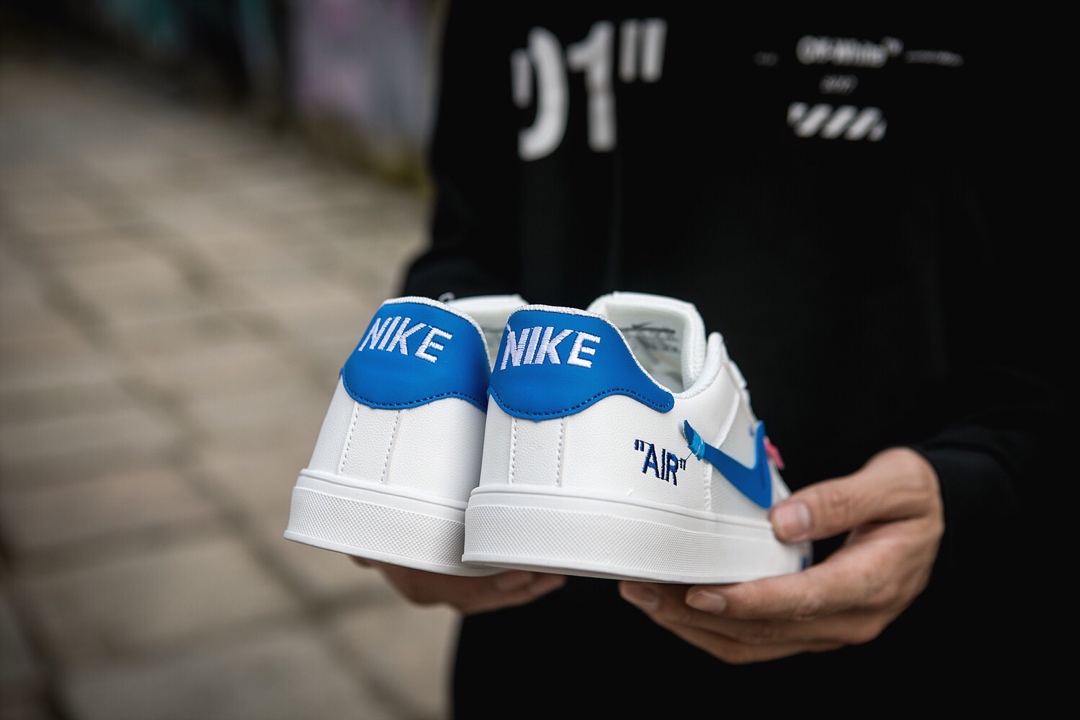 110耐克/NIKE联名 Unisex 皮面透气网休闲鞋 镂空 透气 网球文化板鞋