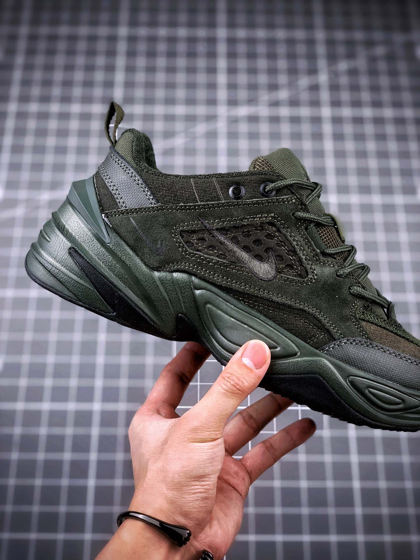 190Air Monarch the M2K Tekno 军绿麂皮 BV0074-300