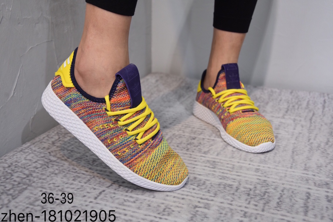 60简介：阿迪达斯 Adidas菲董联名 编织面 低帮 板鞋 Elastic Slip On PW