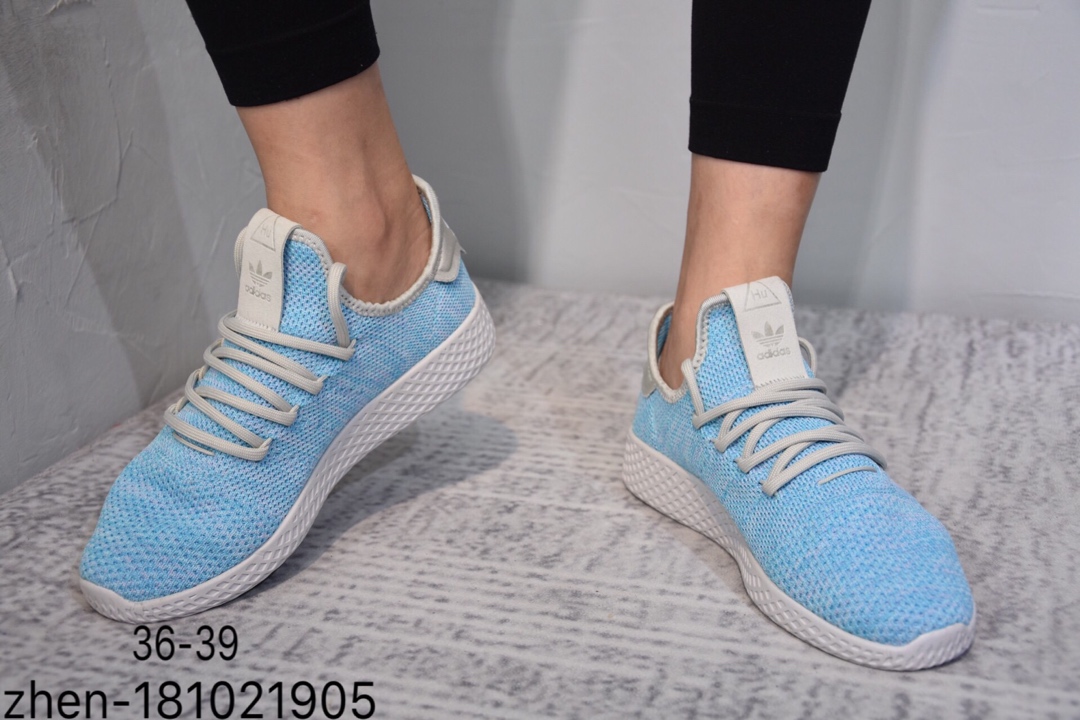 60简介：阿迪达斯 Adidas菲董联名 编织面 低帮 板鞋 Elastic Slip On PW