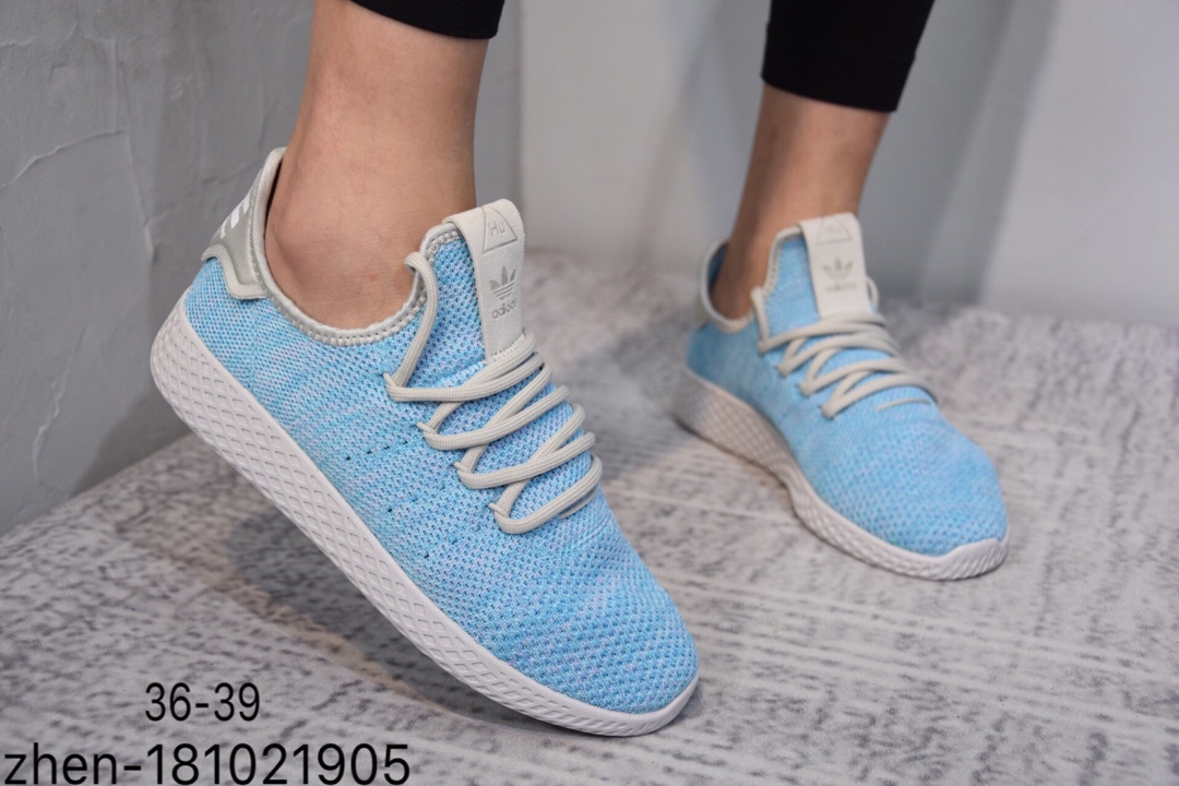 60简介：阿迪达斯 Adidas菲董联名 编织面 低帮 板鞋 Elastic Slip On PW
