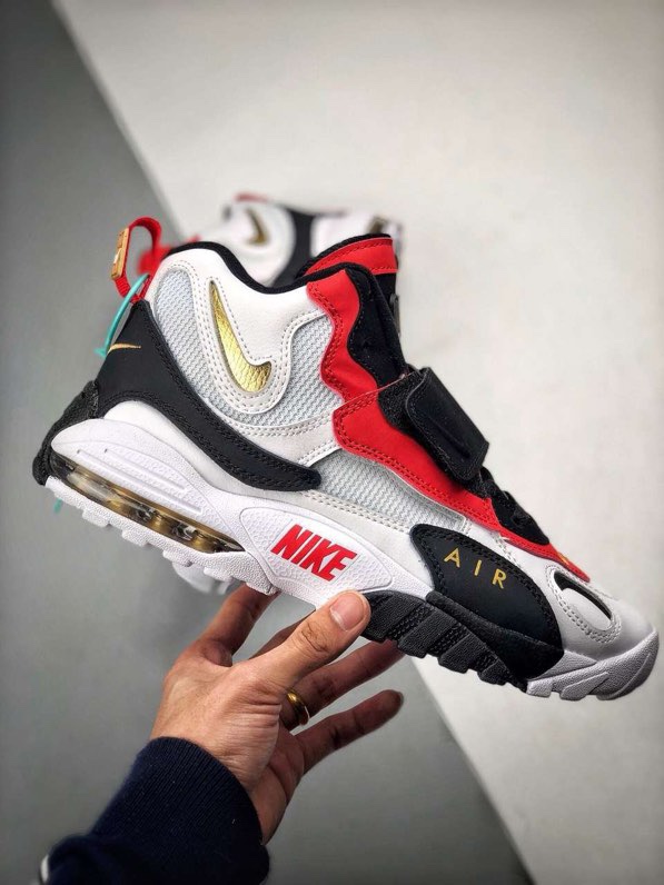 280原装平台版本 首发出货 Nike Sportswear Air Max Speed Turf 加速实验系列复古气垫篮球鞋最美白红货号525225-011