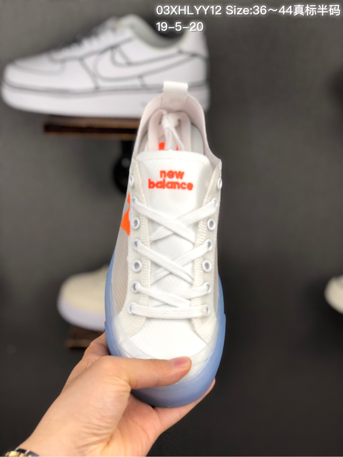 140 New balance/新百伦NB开口笑韩版低帮板鞋水晶系列升级版
