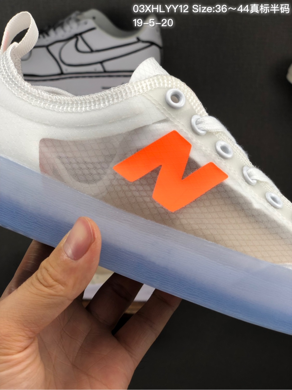 140 New balance/新百伦NB开口笑韩版低帮板鞋水晶系列升级版