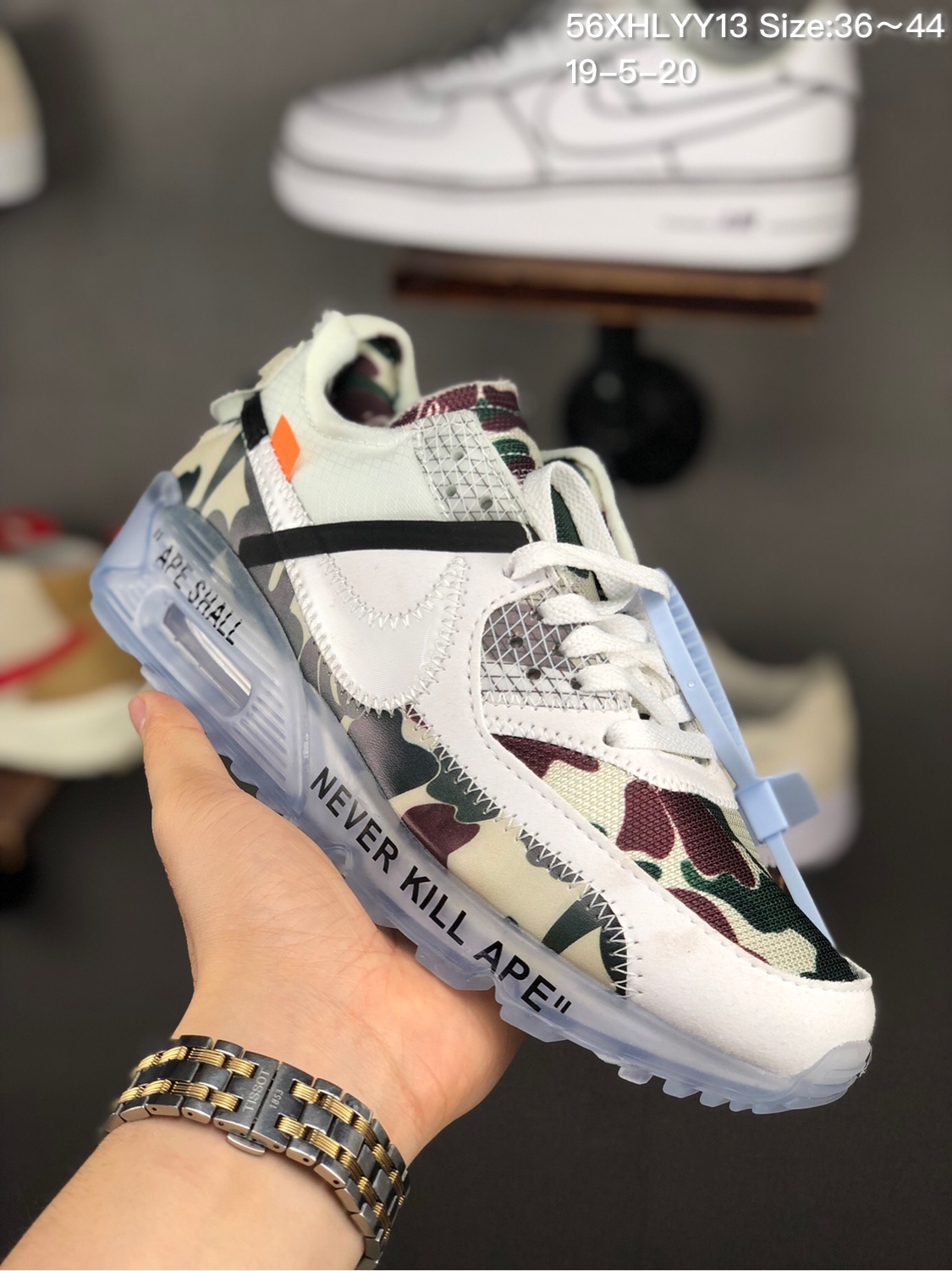 170集合图新品上市】耐克 Off white联名Af1男鞋 Blazer Air VaporMax大气垫OW跑步鞋