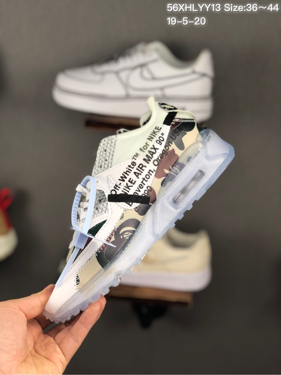 170集合图新品上市】耐克 Off white联名Af1男鞋 Blazer Air VaporMax大气垫OW跑步鞋